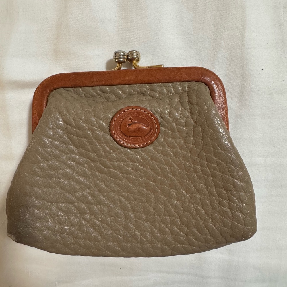 Dooney & Bourke Tan Leather Coin Purse